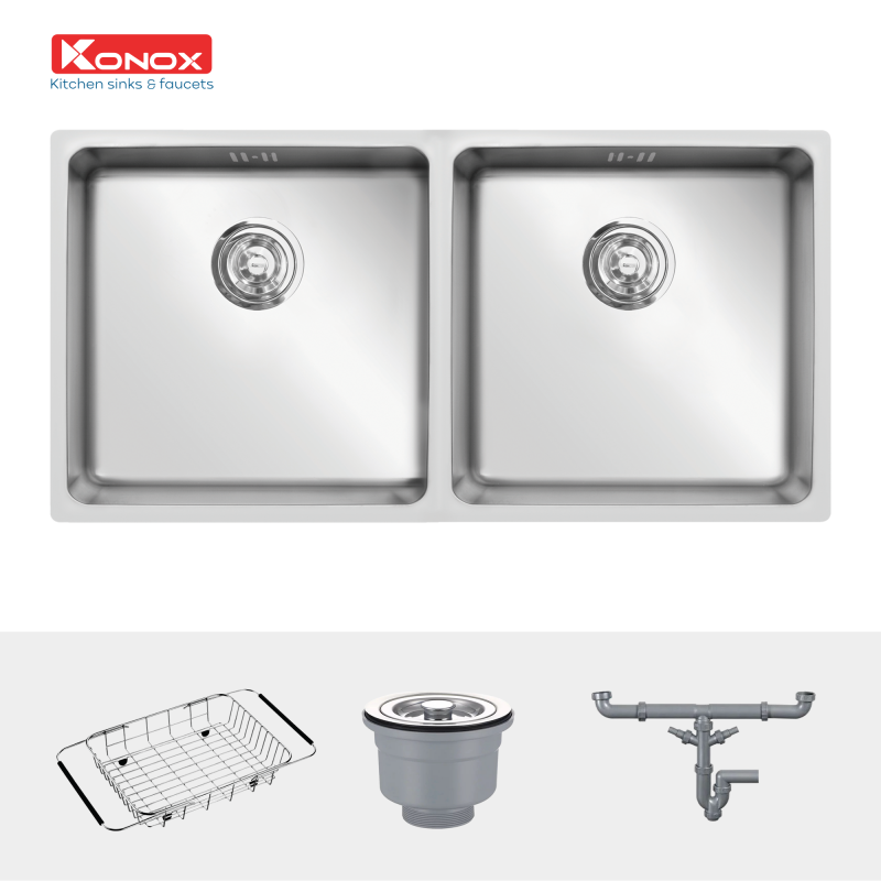 NEW Chậu rửa bát - Kitchen Sink Konox Undermount Series Model KN7544DUB