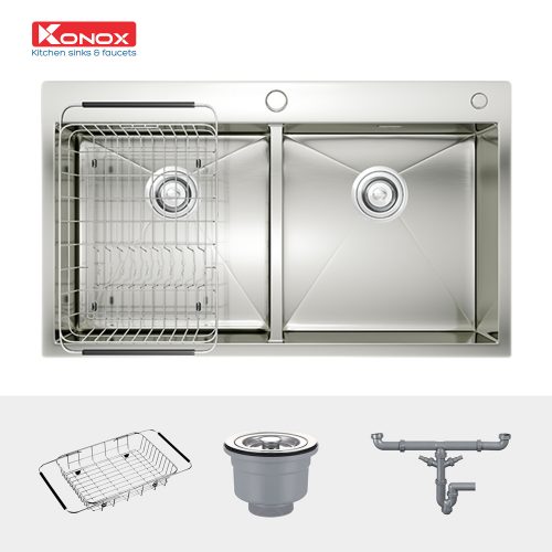 Chậu rửa bát Overmount Sink KN8248DOB và phụ kiện