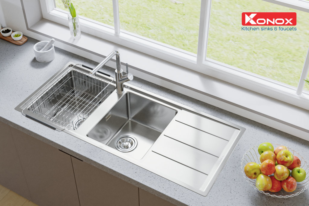 Giá inox để đồ rửa bát SBK440 - Konox Việt Nam