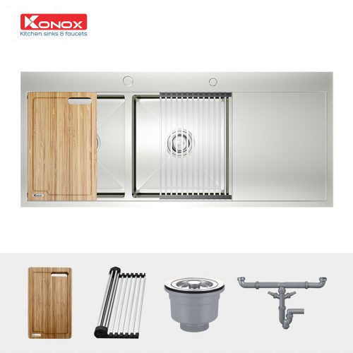 Chậu rửa bát Worksation Sink - Topmount Sink KN11650TD và phụ kiện