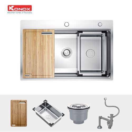 Chậu rửa bát Worksation Sink - Topmount Sink KN7650TS và phụ kiện