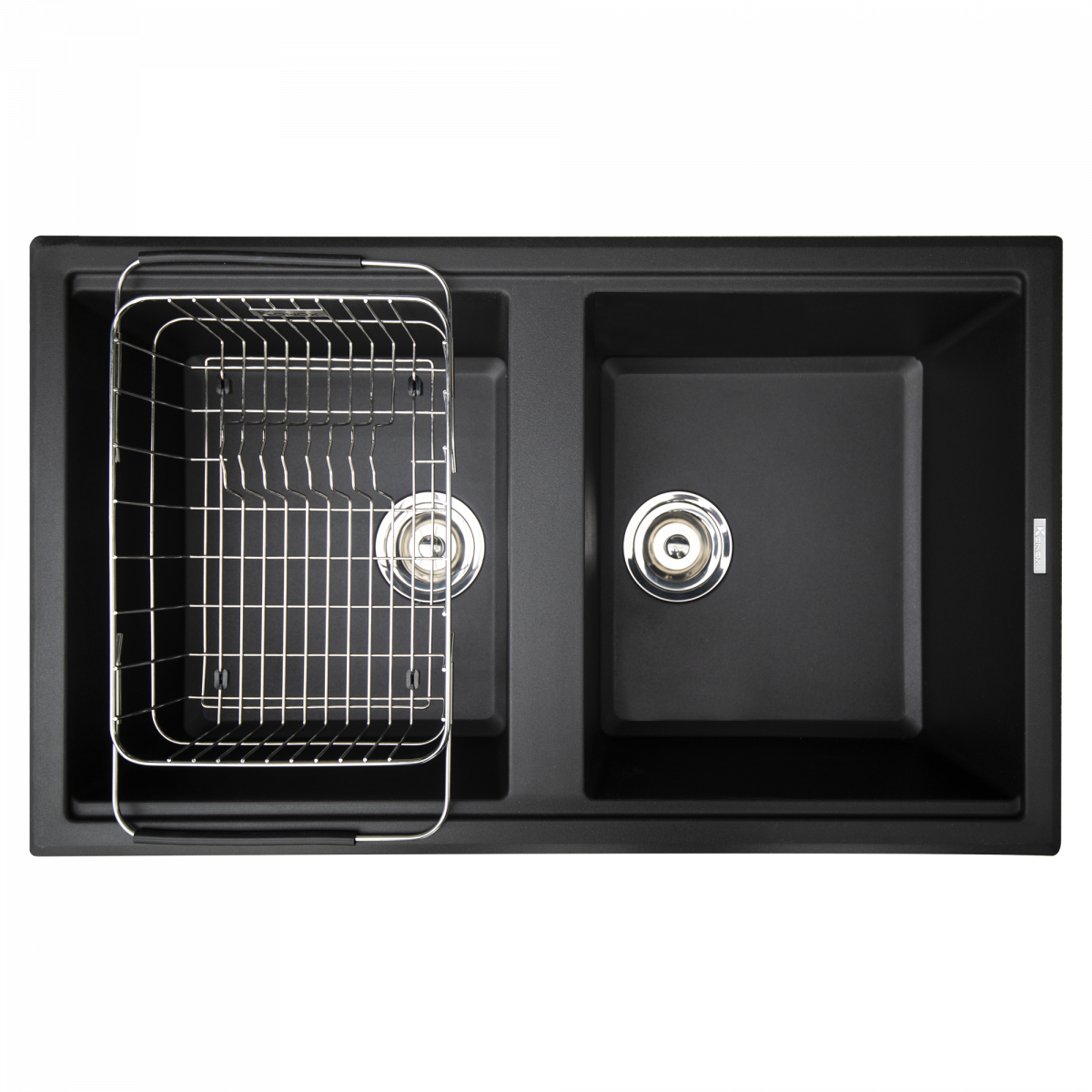 chậu rửa bát đá Granite Series Phoenix 860 Black