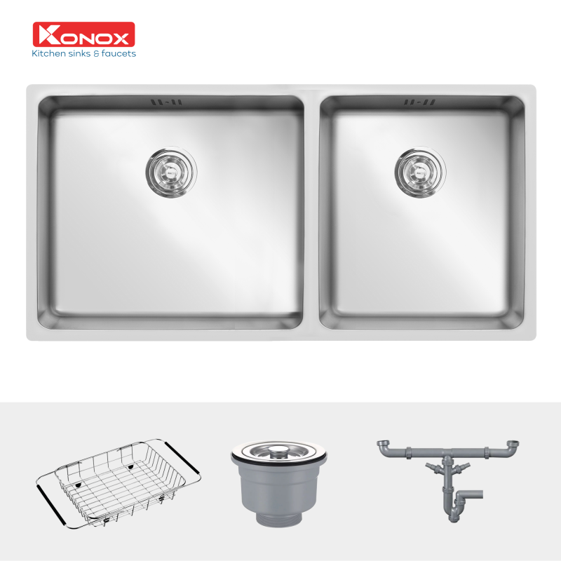 NEW Chậu rửa bát - Kitchen Sink Konox Undermount Series Model KN8144DUA