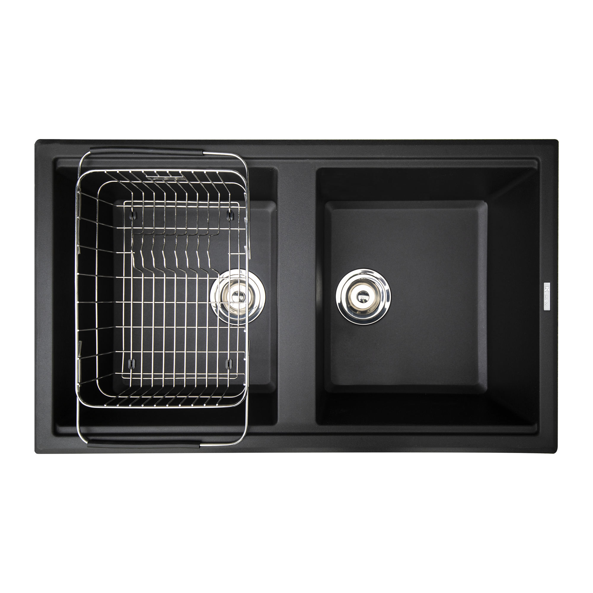 chậu rửa bát đá Granite Series Phoenix 860 Black