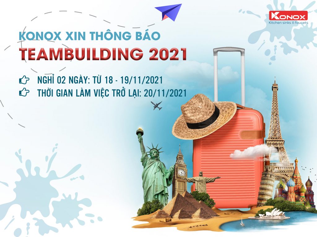 thông báo nghỉ Teambuilding