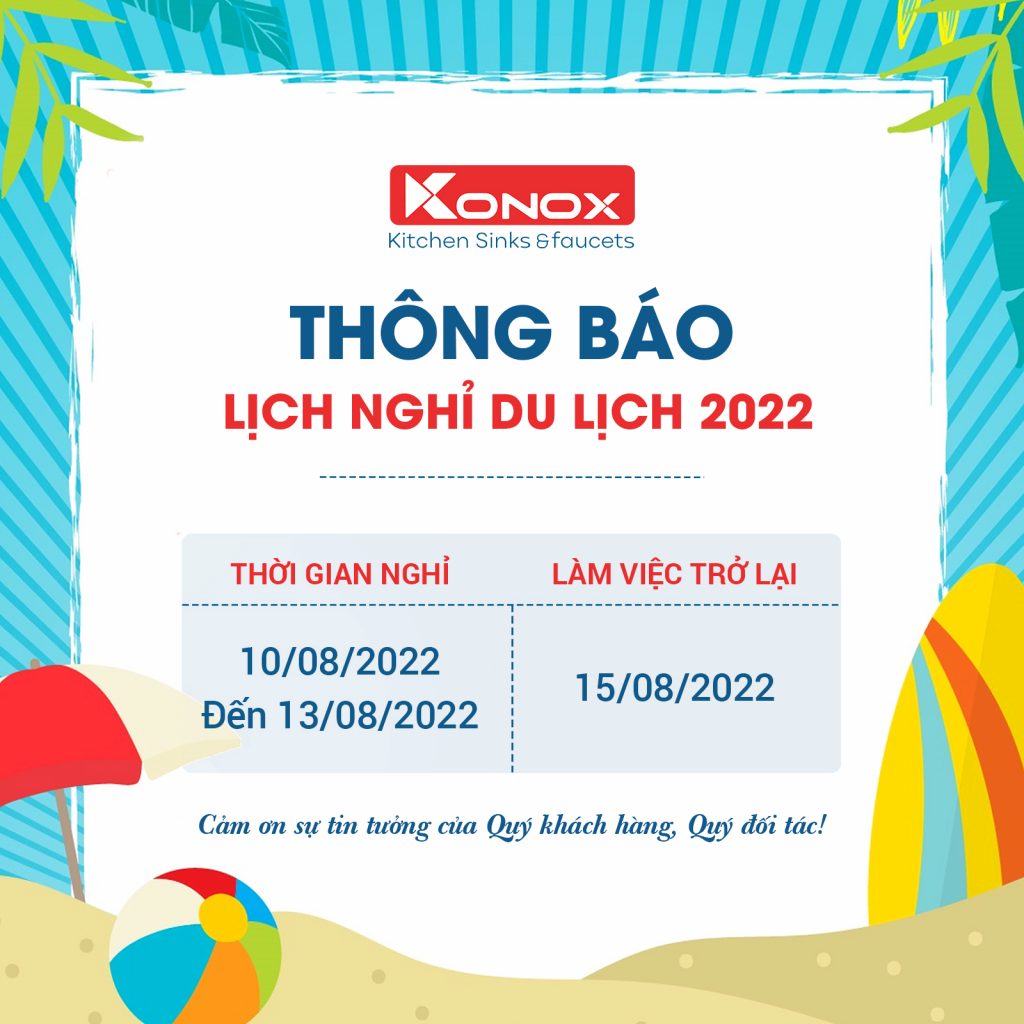 Thông báo nghỉ du lịch 2022