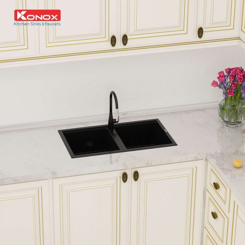 chậu rửa bát granite sink phoenix 860 black