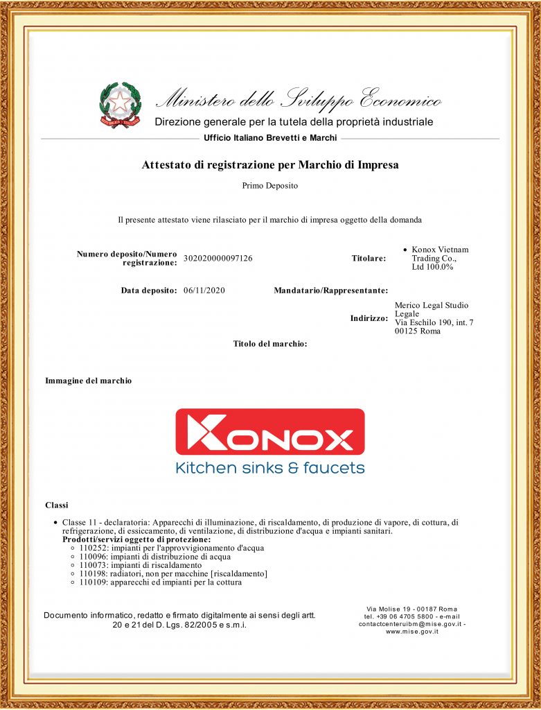 konox của nước nào