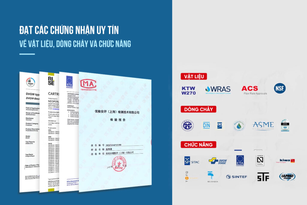 chứng nhận Neoperl