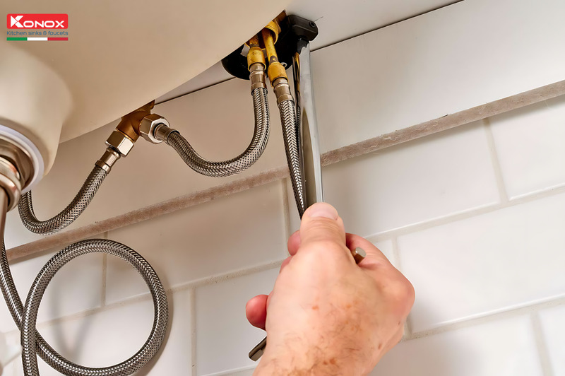 hướng dẫn cách lắp vòi rửa bát