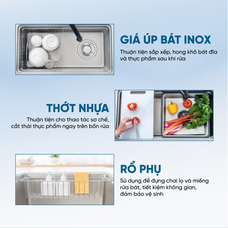 Chậu chống xước KN8048TS Dekor