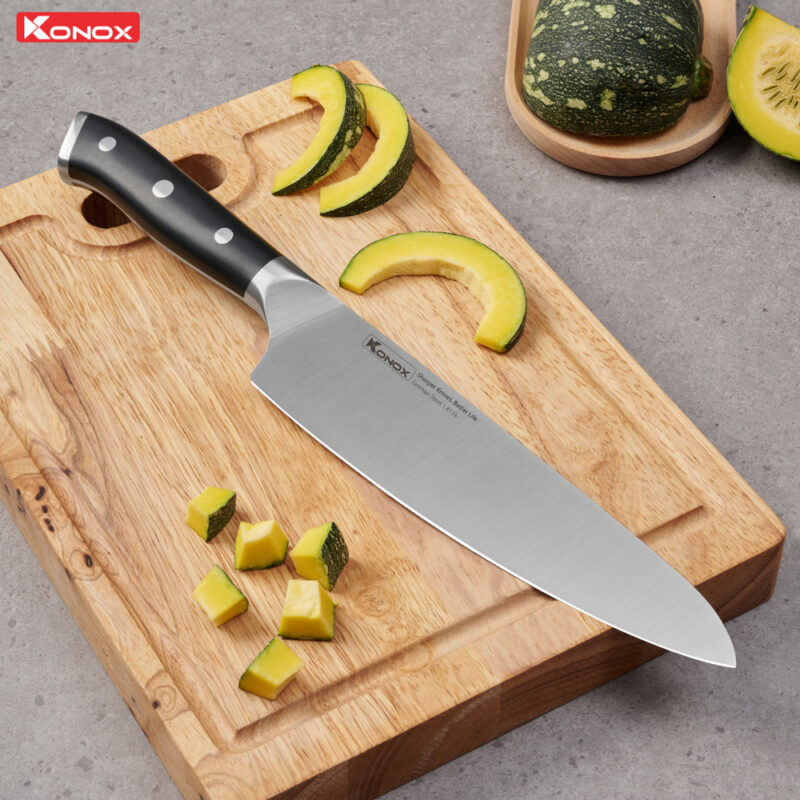 dao đầu bếp thép Đức Konox Emmit Series Chef Knife 2