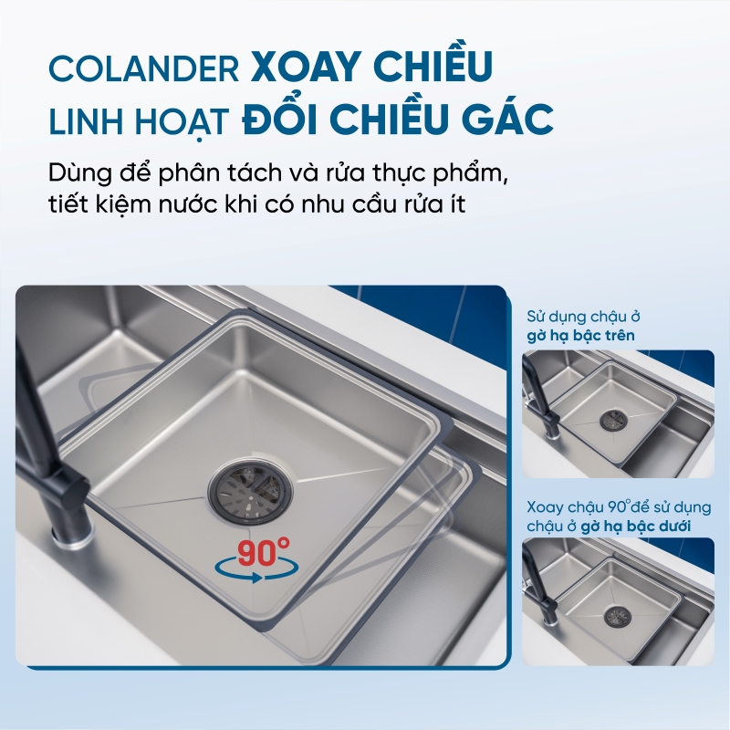 Colander chậu Kn8751TS Dekor