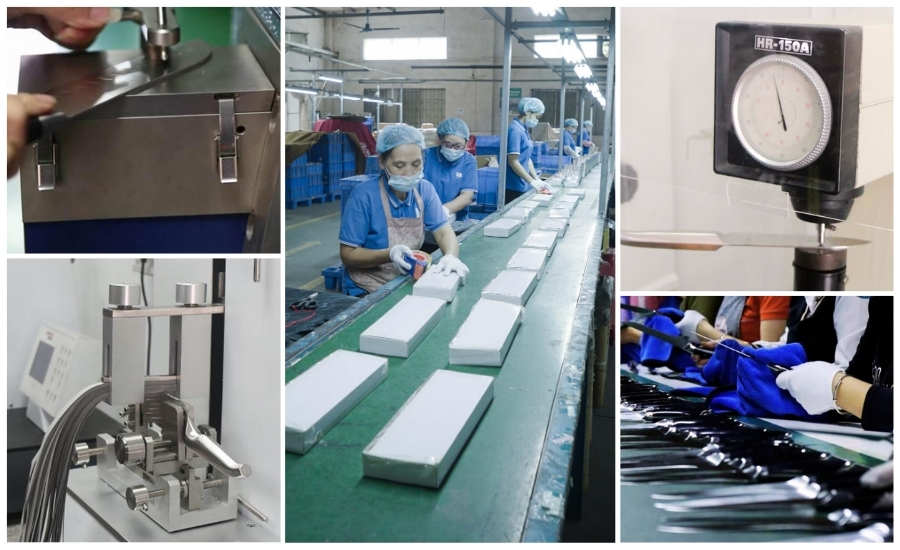 quy trình kiểm tra chất lượng sản phẩm dao Konox