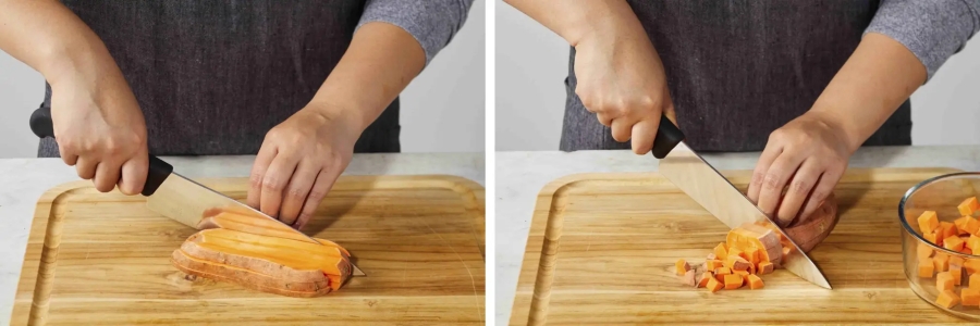 cách cắt thái hạt lựu