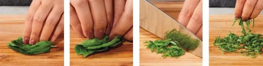 cách cắt thái sợi nhỏ