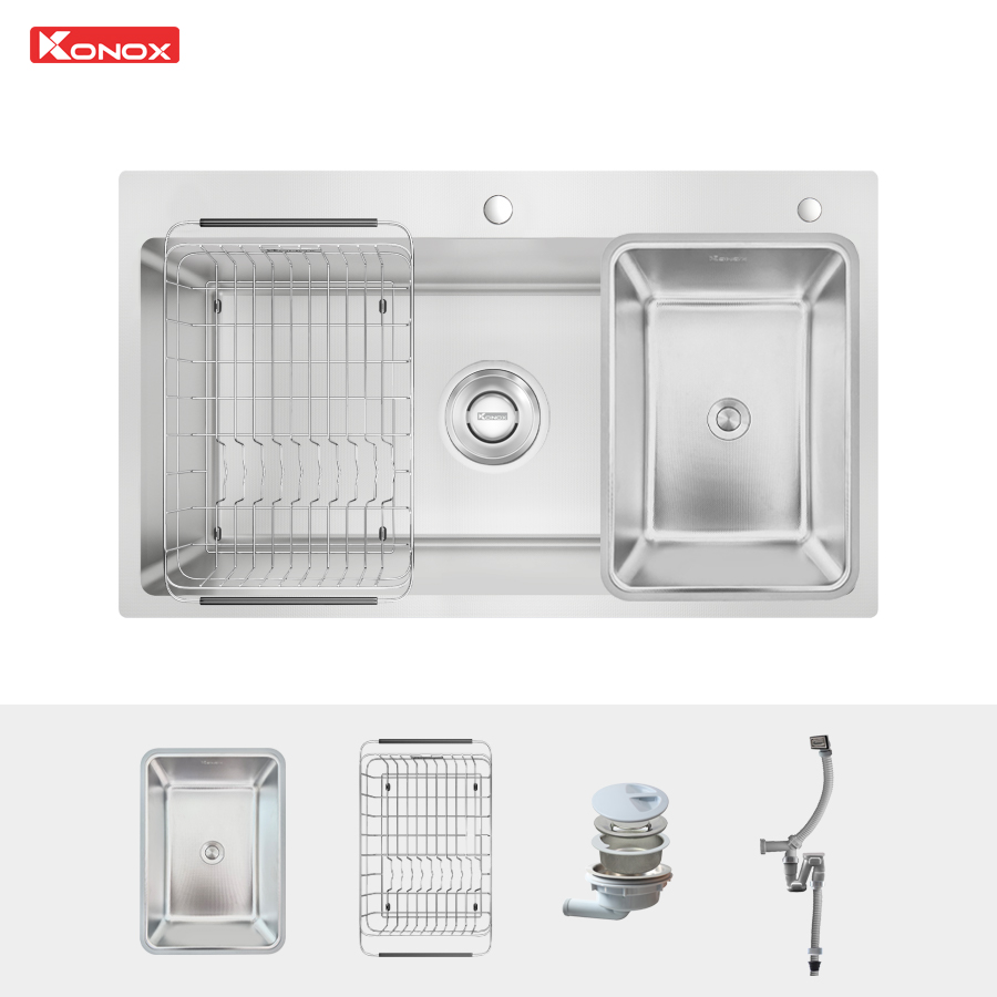 chậu rửa bát chống xước KN8248SO Dekor
