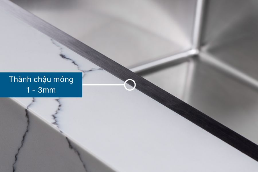 thành chậu rửa bát lắp bán âm