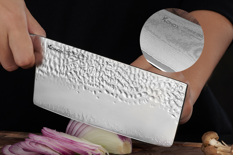 lớp phủ bề mặt dao damascus Konox