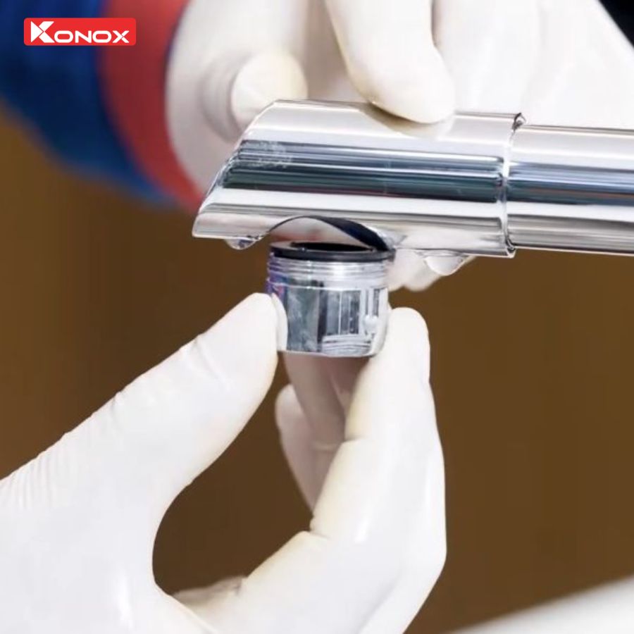 konox hướng dẫn lắp lại đầu vòi rửa bát