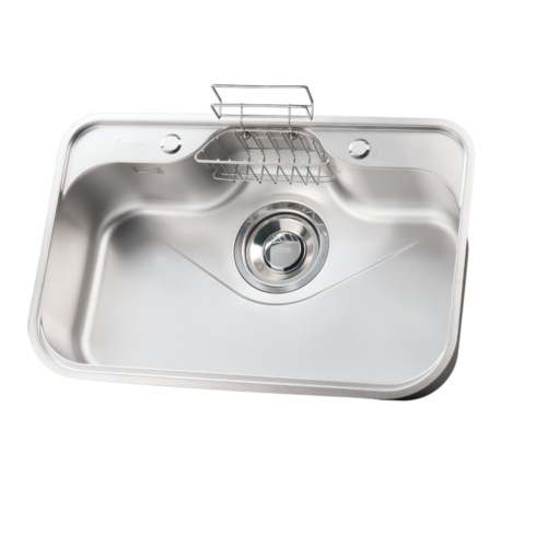 Chậu rửa bát inox 1 hố bề mặt mịn Konox Tari 7851SM