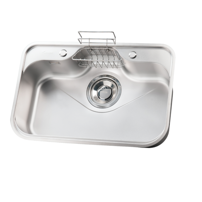 Chậu rửa bát inox 1 hố bề mặt mịn Konox Tari 7851SM
