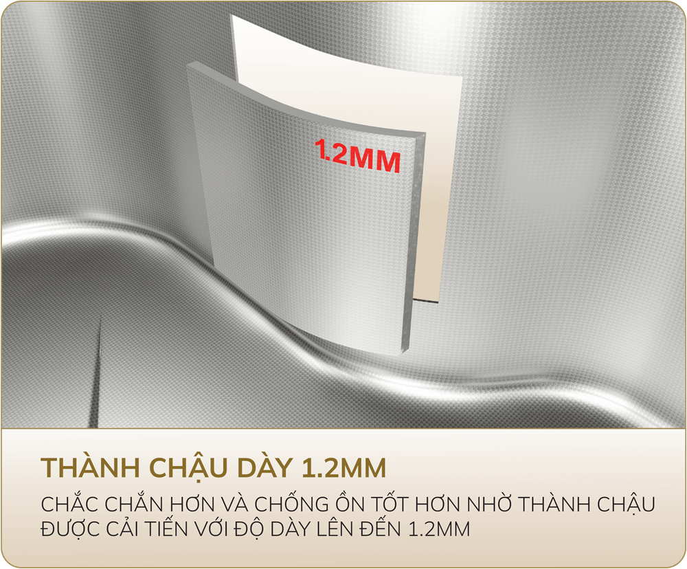 Thành chậu Tari dày 1.2mm