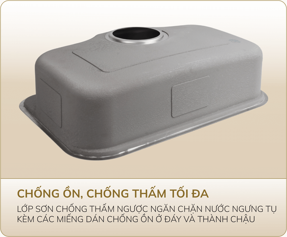 Chậu Tari chống ồn chống thấm tối đa
