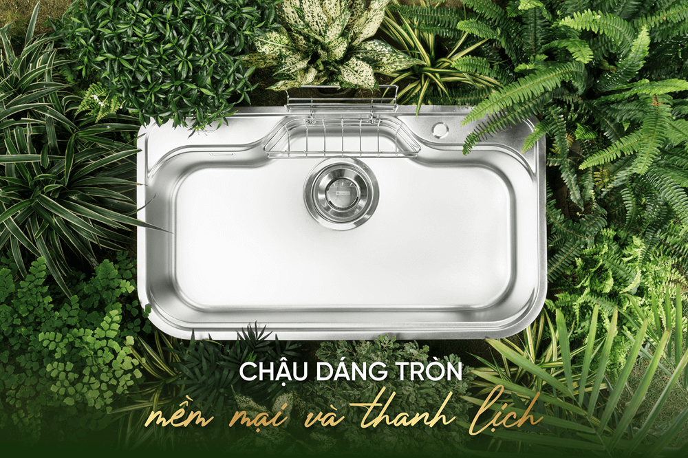 Chậu rửa bát Tari dáng tròn