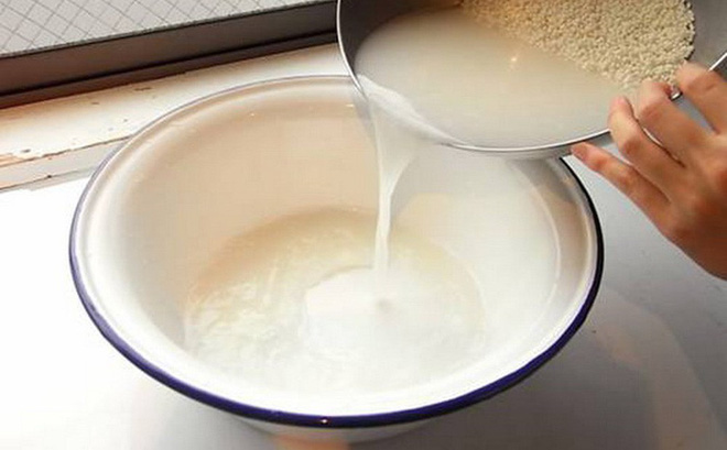 Rửa rau củ quả bằng nước vo gạo