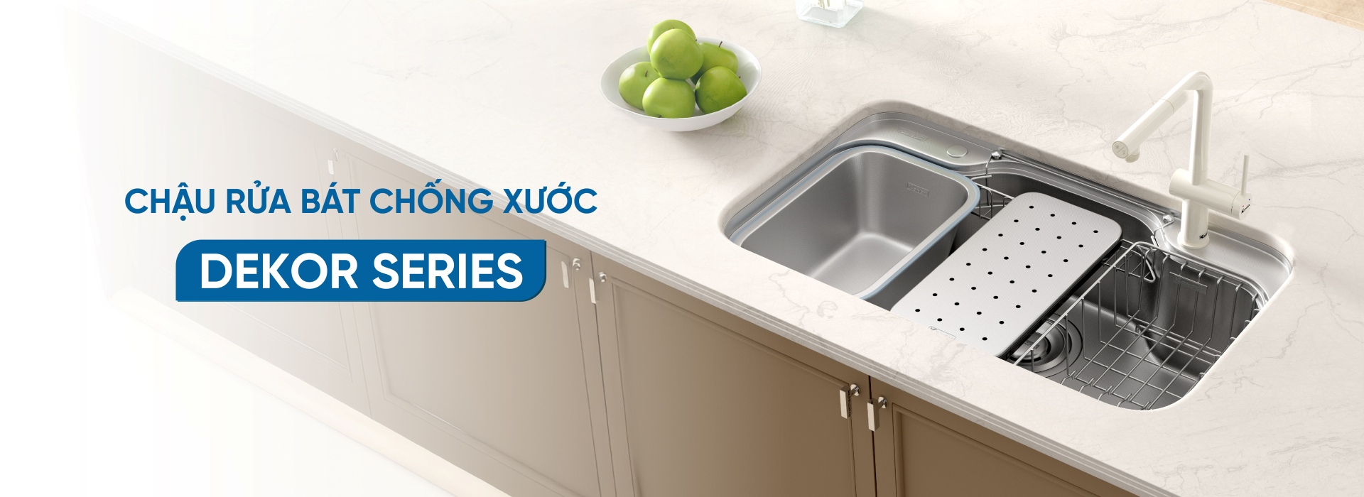 banner chậu rửa bát chống xước Konox Dekor Series
