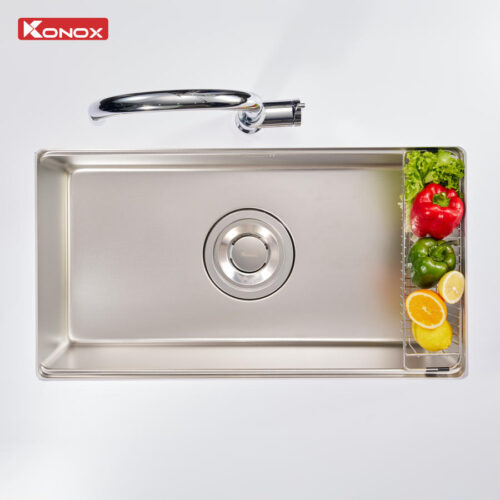 Chậu rửa bát 1 hố chống xước Konox Dekor 8044SU