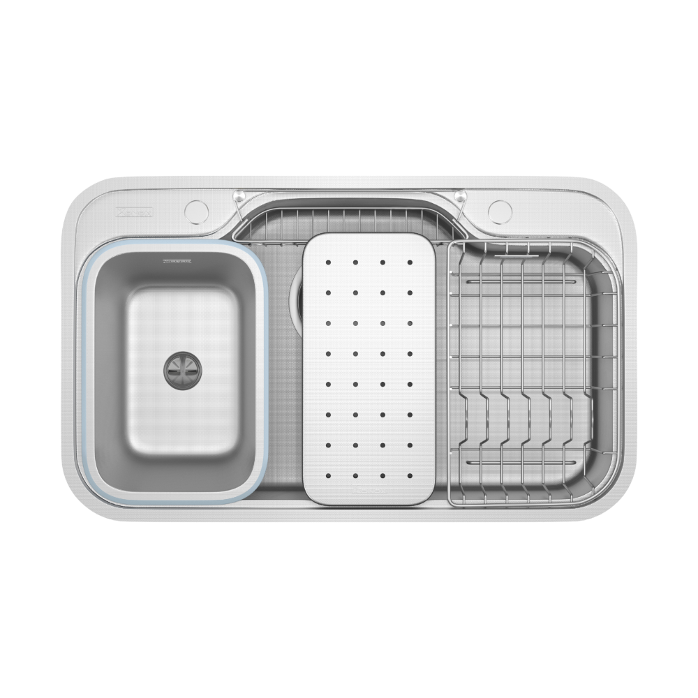 DEKOR 8048SU | Konox | Chậu rửa bát chống xước Workstation Sink