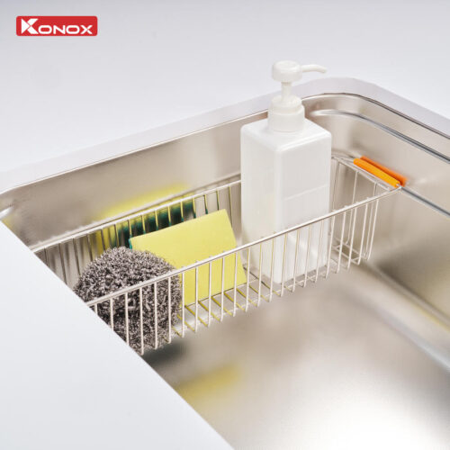 giá úp bát bồn rửa chén inox 1 ngăn Tari Smart 8047