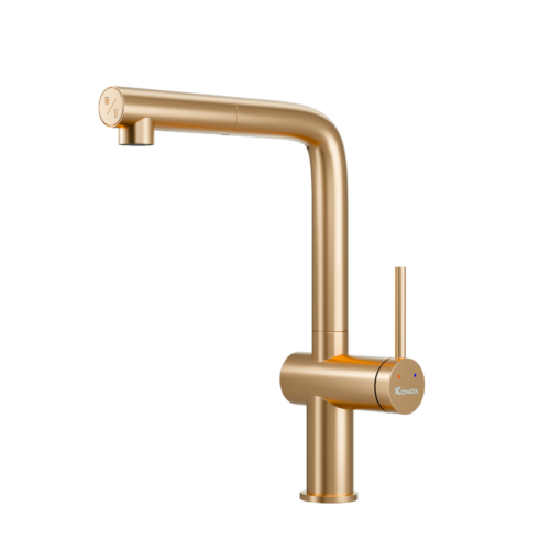 Vòi rửa bát dây rút Stream Smart Champagne