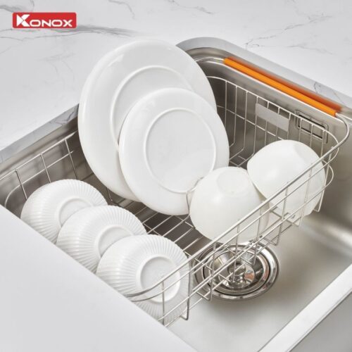 Chậu rửa bát lắp âm 2 hố lệch R50 Tari 8246DU