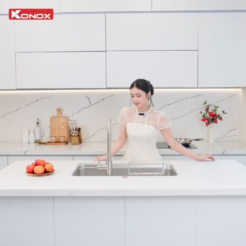Chậu rửa bát phong cách Nhật bề mặt mịn Tari 8050SM