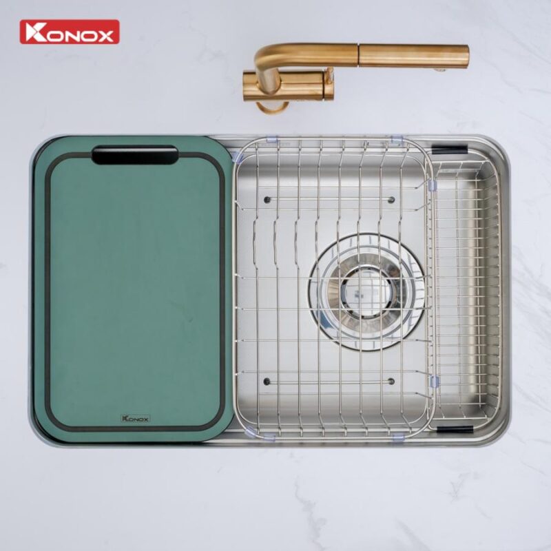 Chậu rửa bát 1 hố phiên bản cá nhân hóa Konox Tari Smart 7047PP