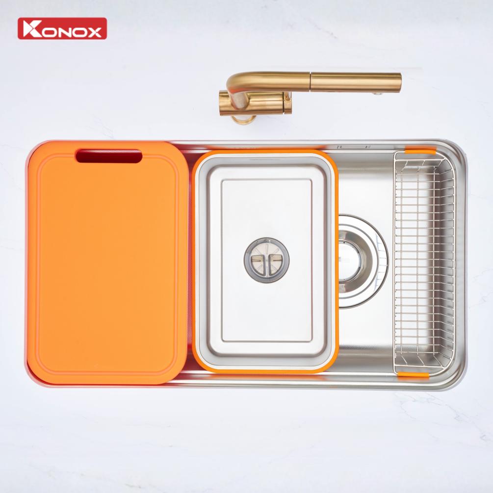 Chậu rửa bát 1 hố cá nhân hóa tarismart 8047PP