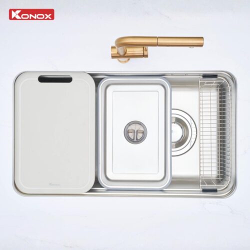 Chậu rửa bát 1 hố cá nhân hóa tarismart 8047PP