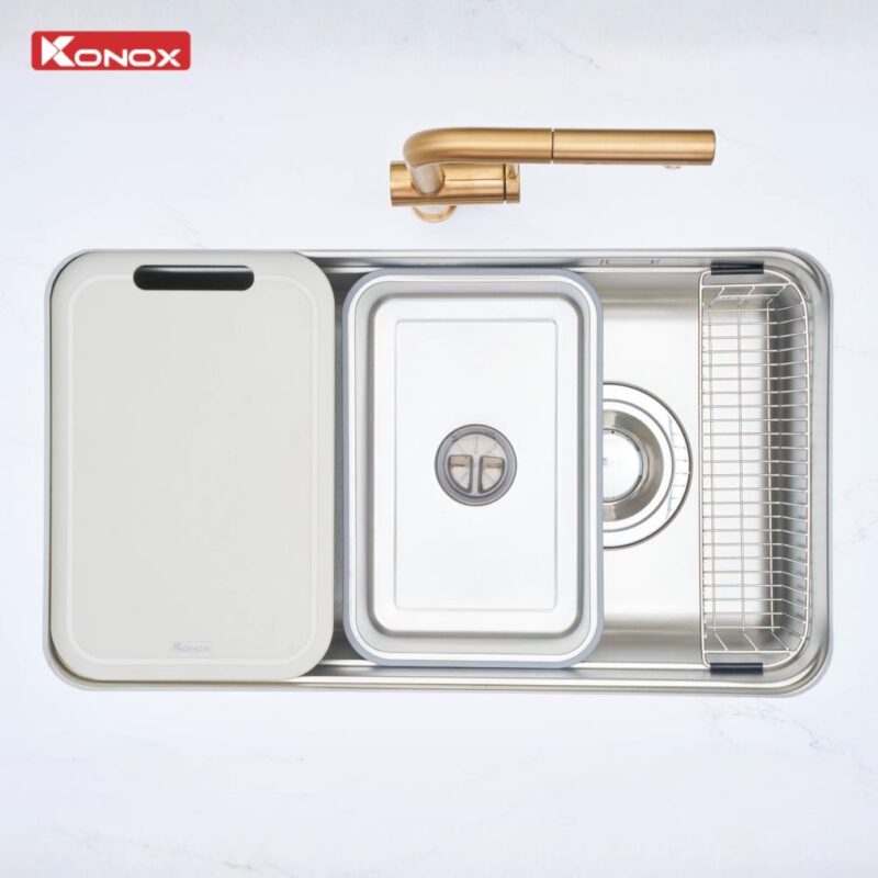 Chậu rửa bát 1 hố cá nhân hóa tarismart 8047PP