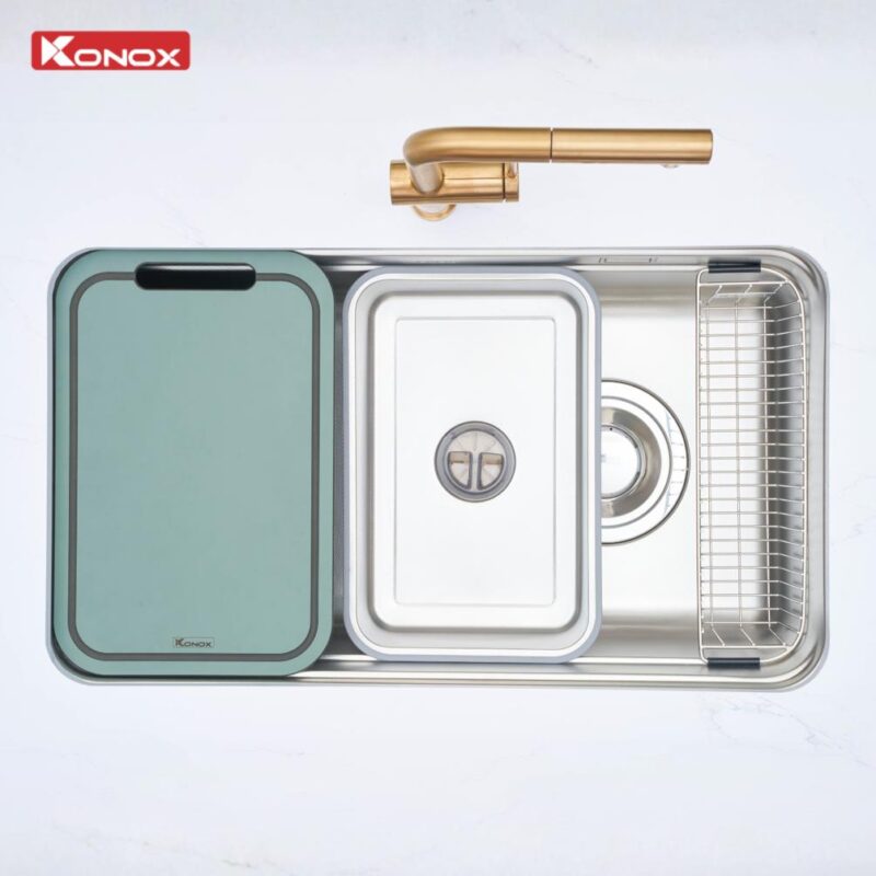 Chậu rửa bát 1 hố cá nhân hóa tarismart 8047PP
