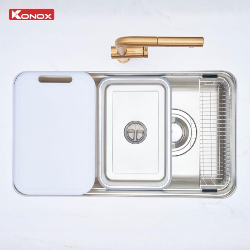Chậu rửa bát 1 hố cá nhân hóa tarismart 8047PP