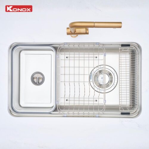 Chậu rửa bát 1 hố cá nhân hóa tarismart 8047PP