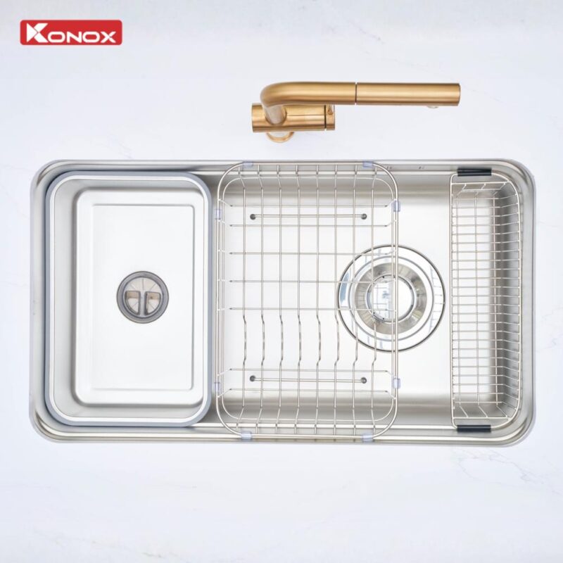 Chậu rửa bát 1 hố cá nhân hóa tarismart 8047PP