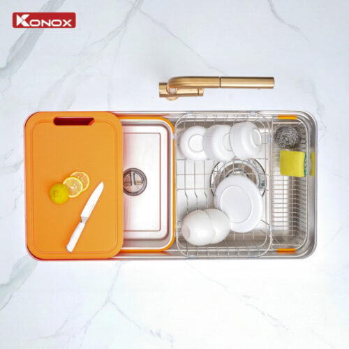 chậu rửa bát 1 hố cá nhân hóa Tari Smart 8847PP