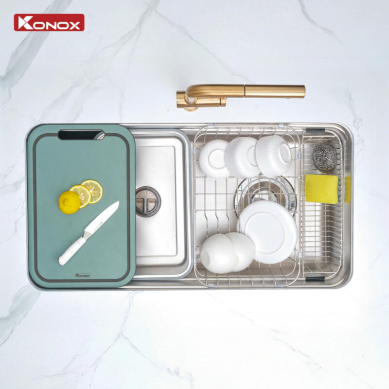 chậu rửa bát 1 hố cá nhân hóa Tari Smart 8847PP