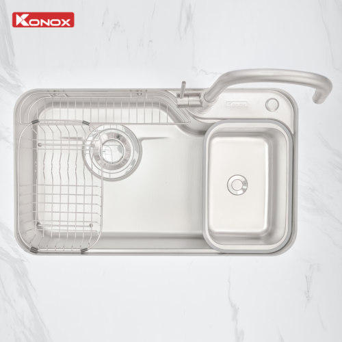 Chậu rửa bát 1 hố chống xước Konox Dekor 8250TS