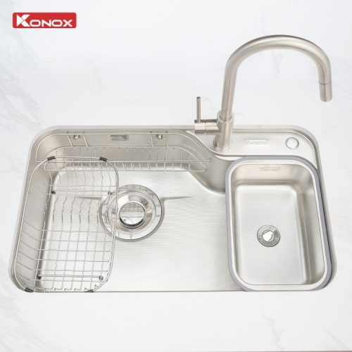 Chậu rửa bát 1 hố chống xước Konox Dekor 8250TS