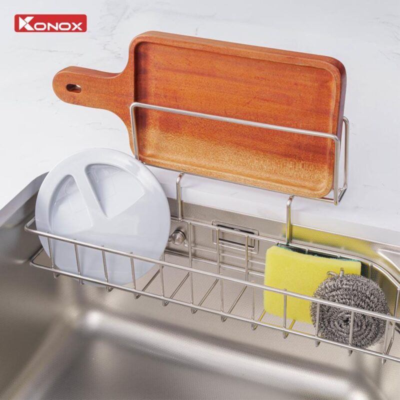 Chậu rửa bát inox 1 hố chống xước Konox Tari Smart 8050